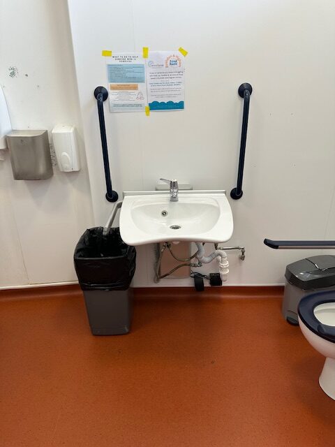 Changing places height adjustable basin