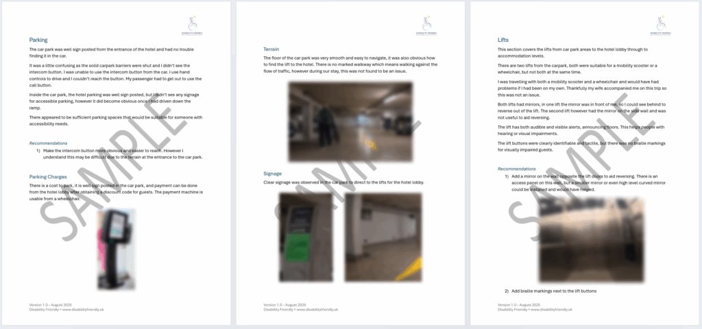 Sample report pages 4 to 6